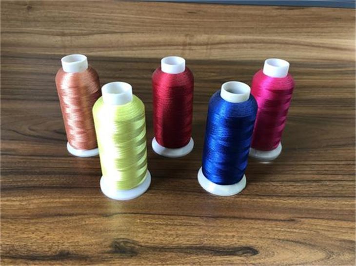 150D / 2 Natural Fiber Polyester Embroidery Thread For Weaving Various Spinning And Woolen Clothing